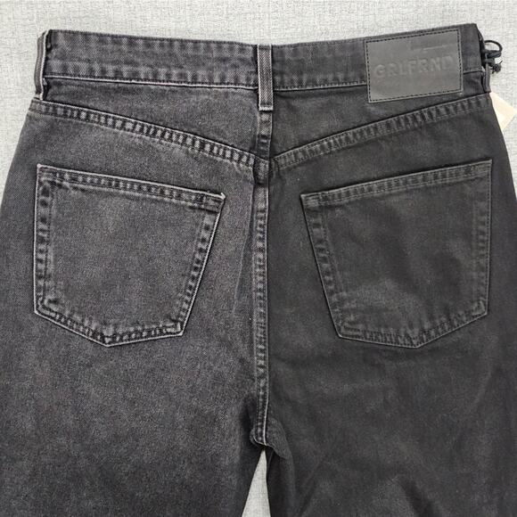 GRLFRND Jeans Womens Size 27 Black Karolina Cropped Contrast Legs Rocker Grunge - Picture 6 of 16